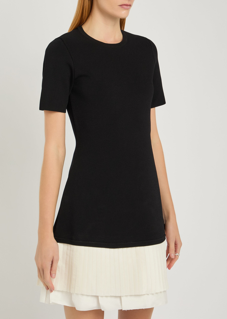 Simkhai Lorin Colour-block Knit Mini Dress In Multi