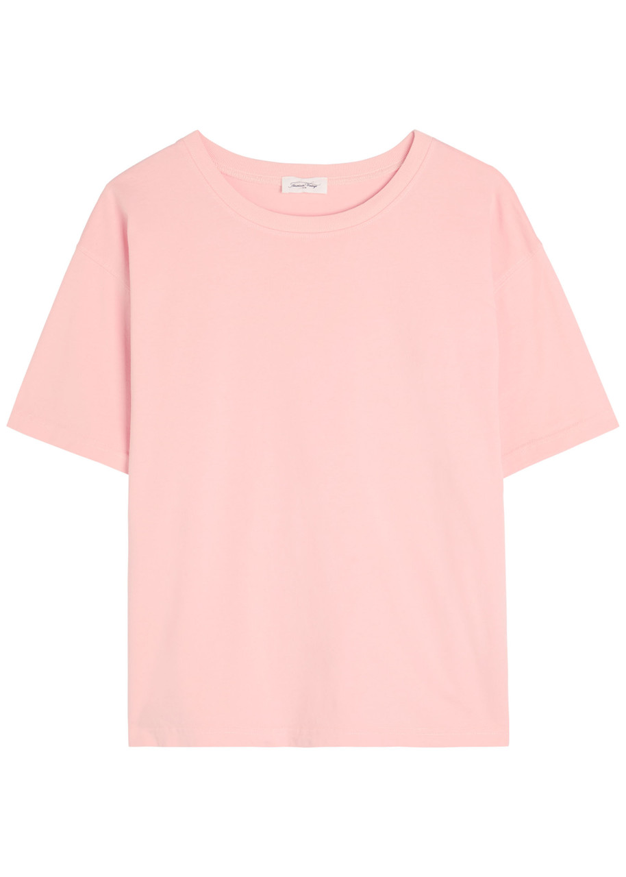 American Vintage Fizvalley Cotton T-shirt - Light Pink - L (UK14 / L)