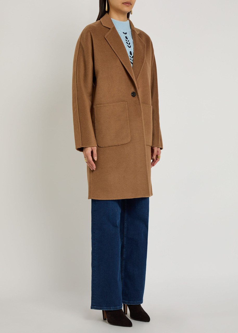 Rails Everest Single-breasted Wool-blend Coat In Brown