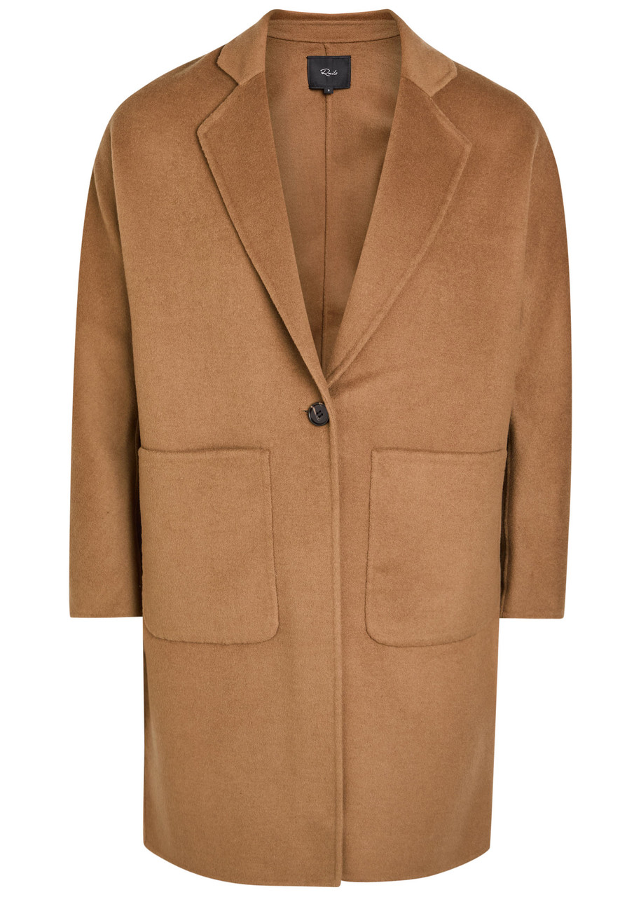 Rails Everest Single-breasted Wool-blend Coat In Brown