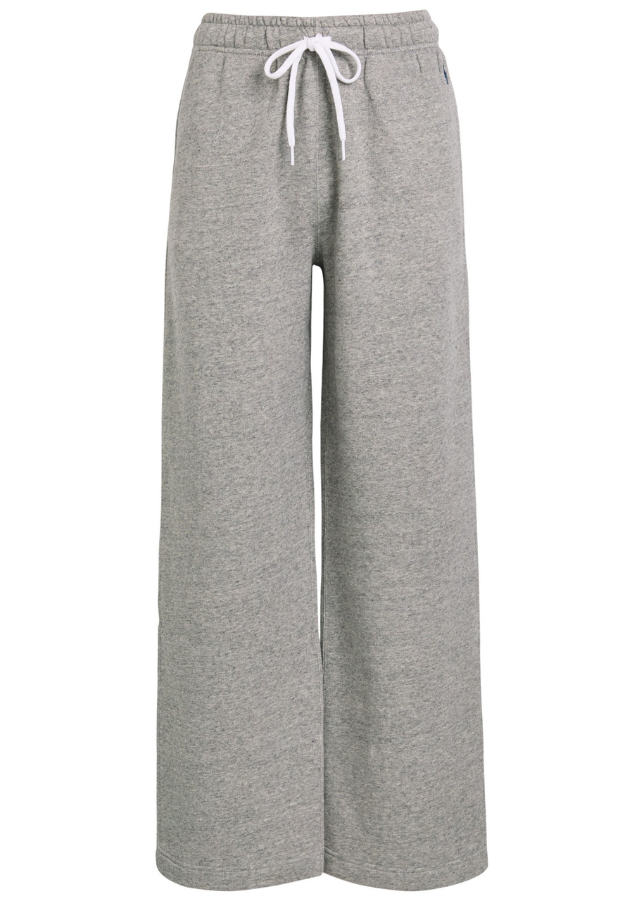 Polo Ralph Lauren Straight-leg Cotton-blend Sweatpants In Gray