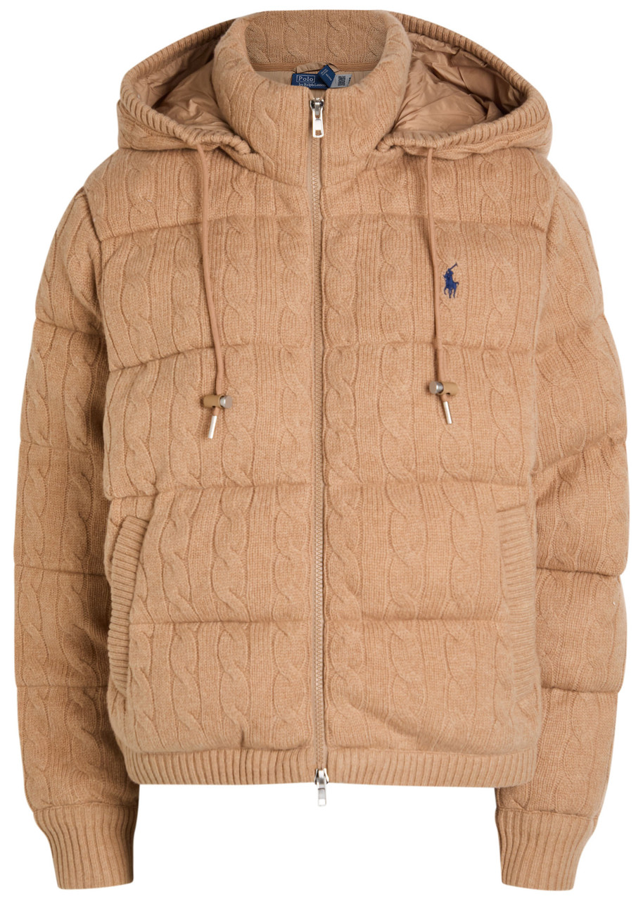 Polo Ralph Lauren Padded Wool and Cashmere-blend Jacket - Camel - M (UK12 / M)