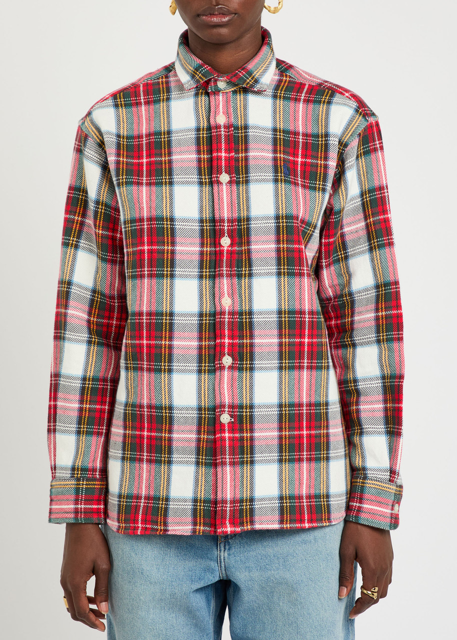 Polo Ralph Lauren Plaid Cotton Shirt In Red