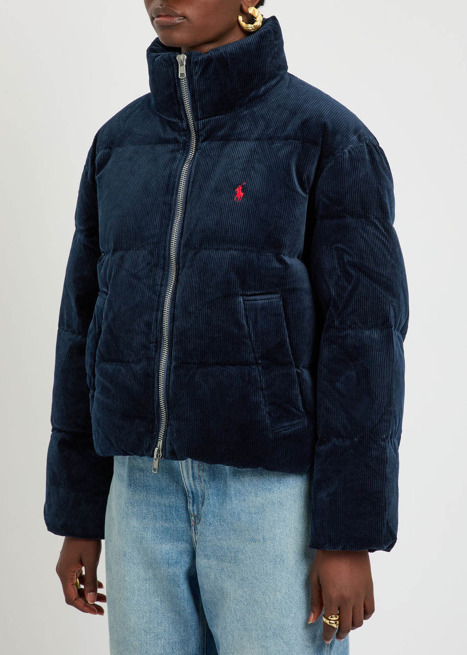 Polo Ralph Lauren Padded Corduroy Jacket In Blue