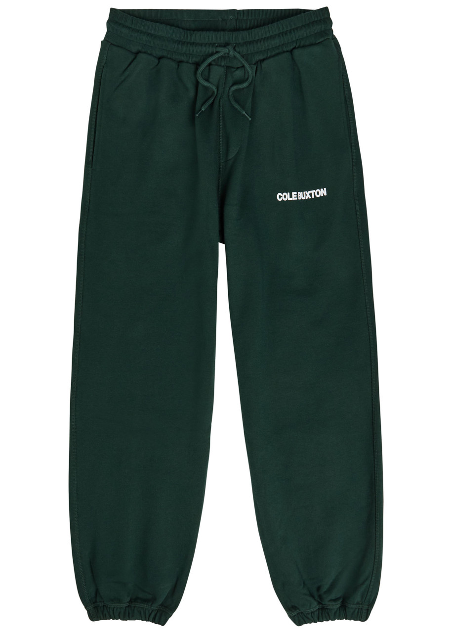 Cole Buxton Logo-print Cotton Sweatpants – Green – XL Cole Buxton Logo-print Cotton Sweatpants – Green – XL