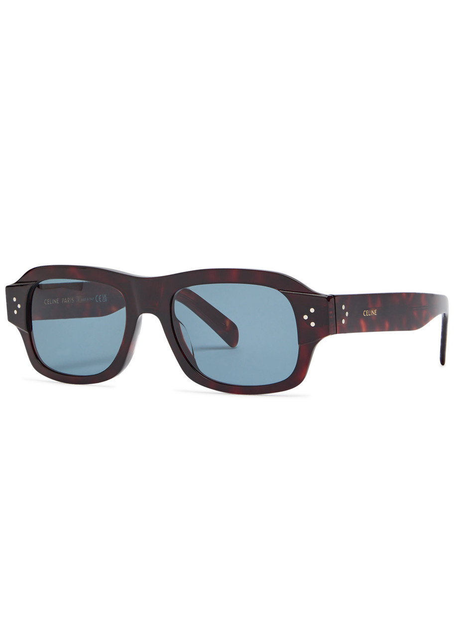 Celine Rectangle-frame Sunglasses - Brown - One Size