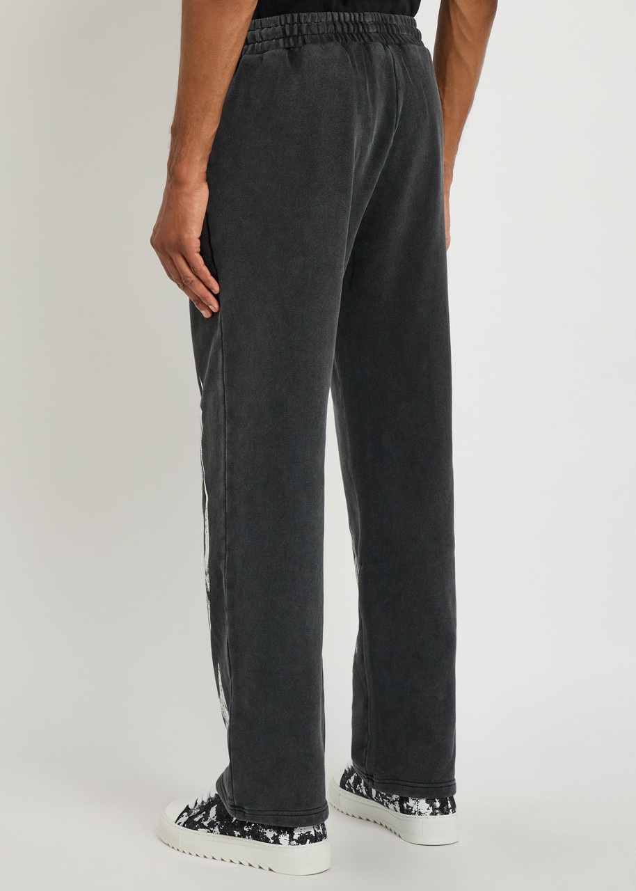  God Made Printed Straight-leg Cotton Sweatpants - Grey - M 