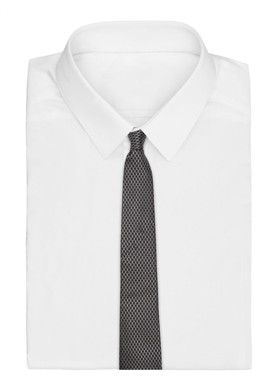  Canali Patterned Silk-jacquard Tie - Brown - One Size 