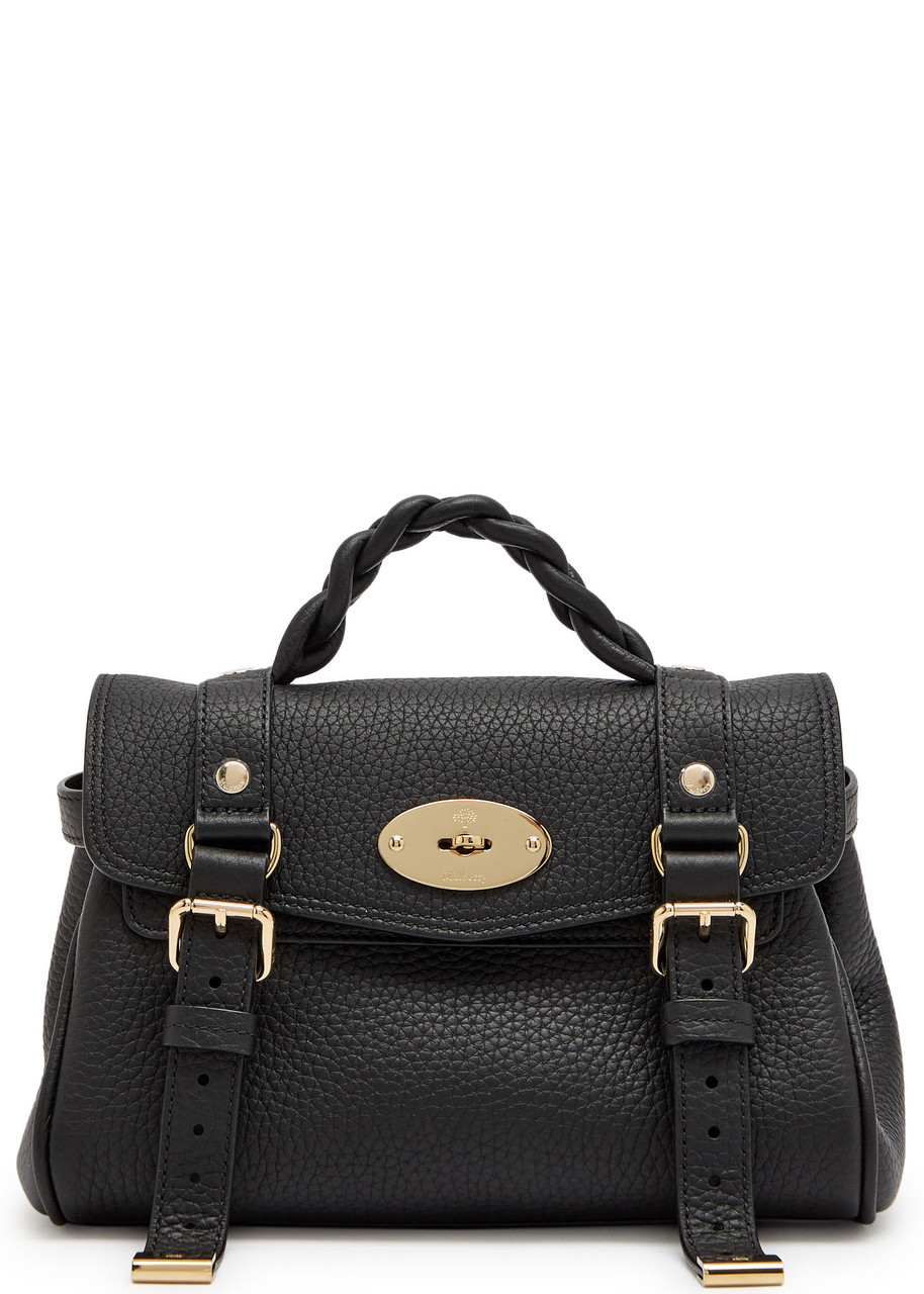Mulberry Mini Alexa Grained Leather Cross-body bag - Black - One Size