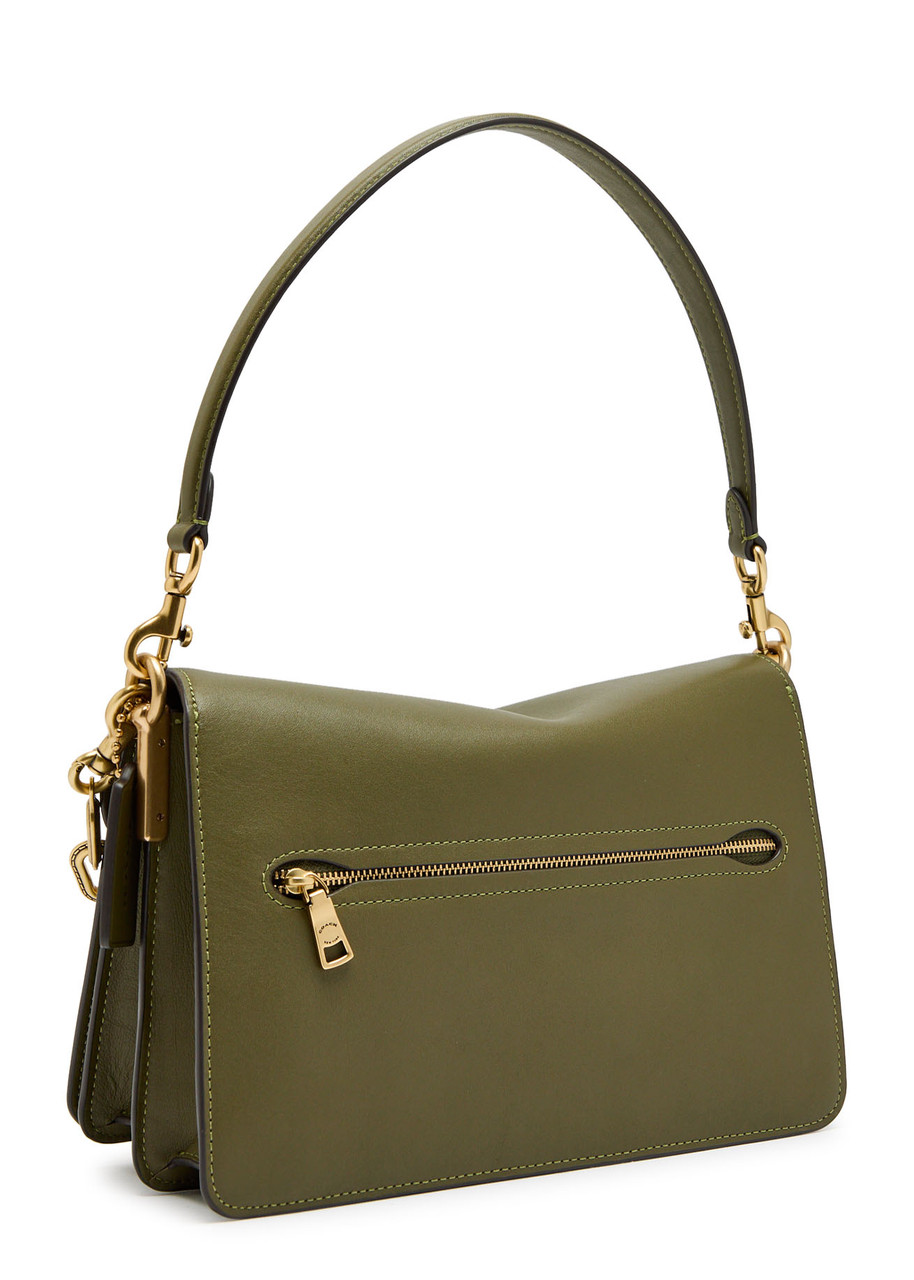 Coach Tabby Leather Shoulder Bag In Green
