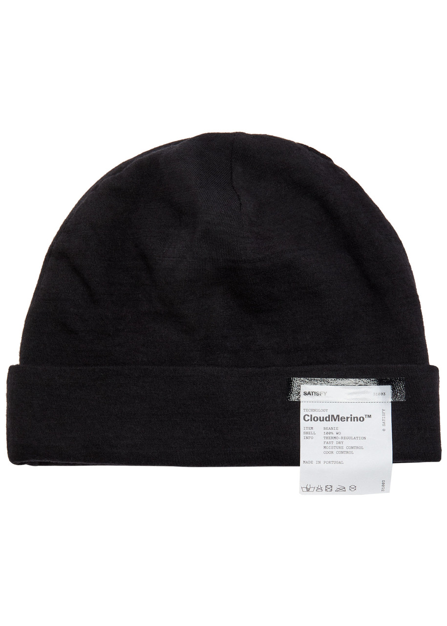 Satisfy Cloudmerino Wool Beanie - Black - One Size