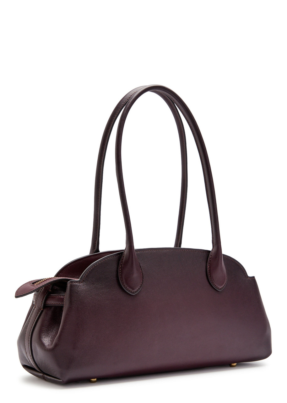 Coach Empire Leather Shoulder Bag In Burgundy