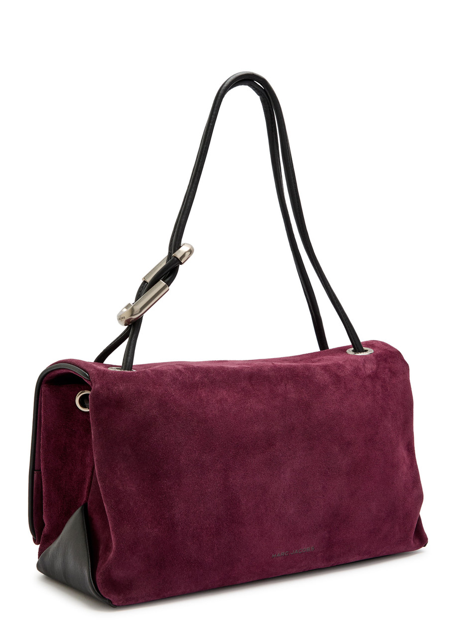 Marc Jacobs The Large Dual Suede Shoulder Bag In Purple