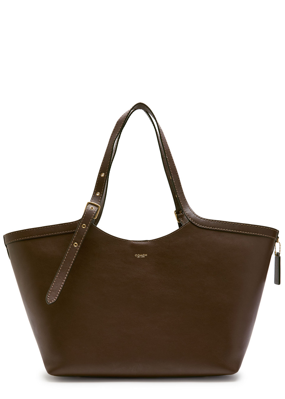 Coach Gramercy Leather Tote In Brown