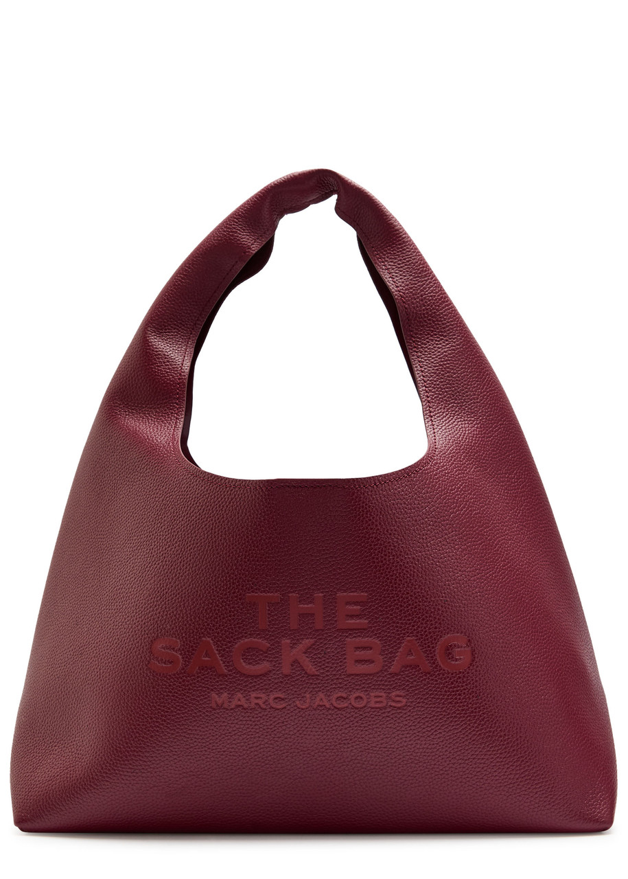Marc Jacobs The Sack Grained Leather Shoulder Bag In Burgundy