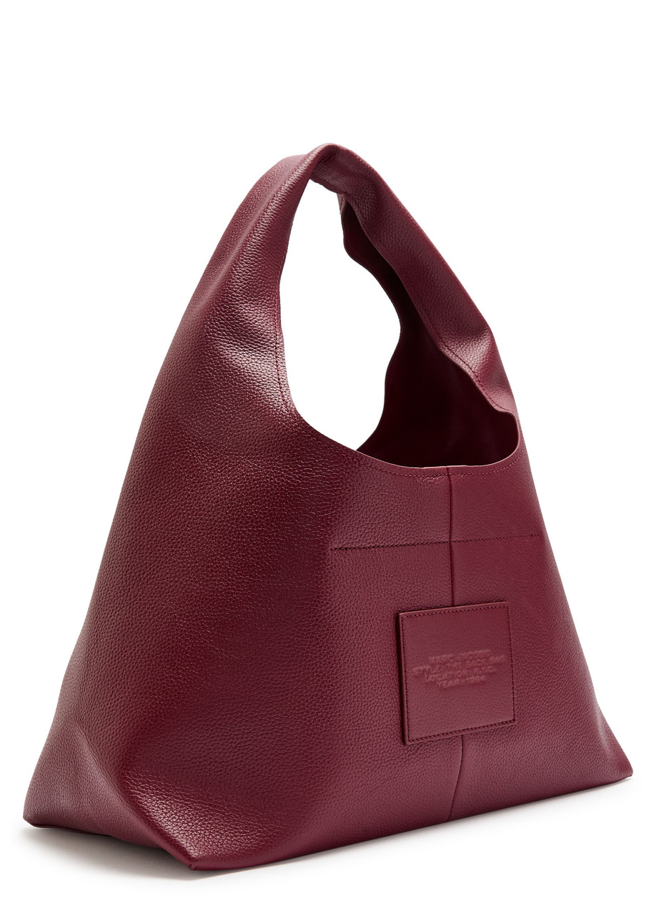 Marc Jacobs The Sack Grained Leather Shoulder Bag In Burgundy