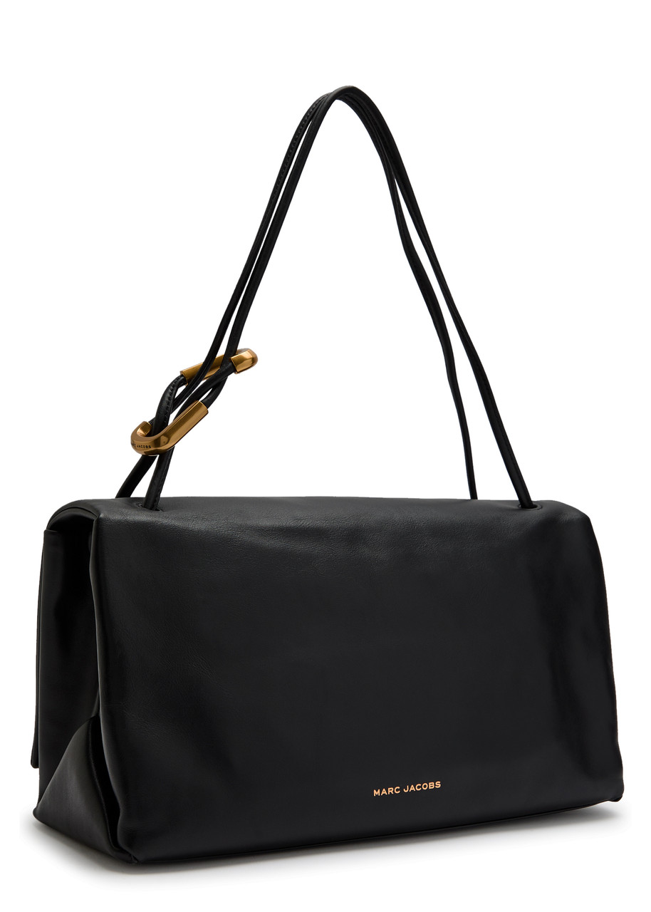 Marc Jacobs The Large Dual Leather Shoulder Bag In Black