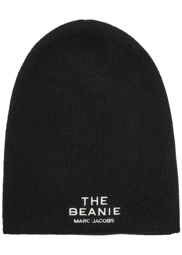 MARC JACOBS The Beanie logo merino-blend beanie | Harvey Nichols