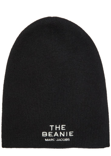 MARC JACOBS The Beanie logo merino-blend beanie | Harvey Nichols