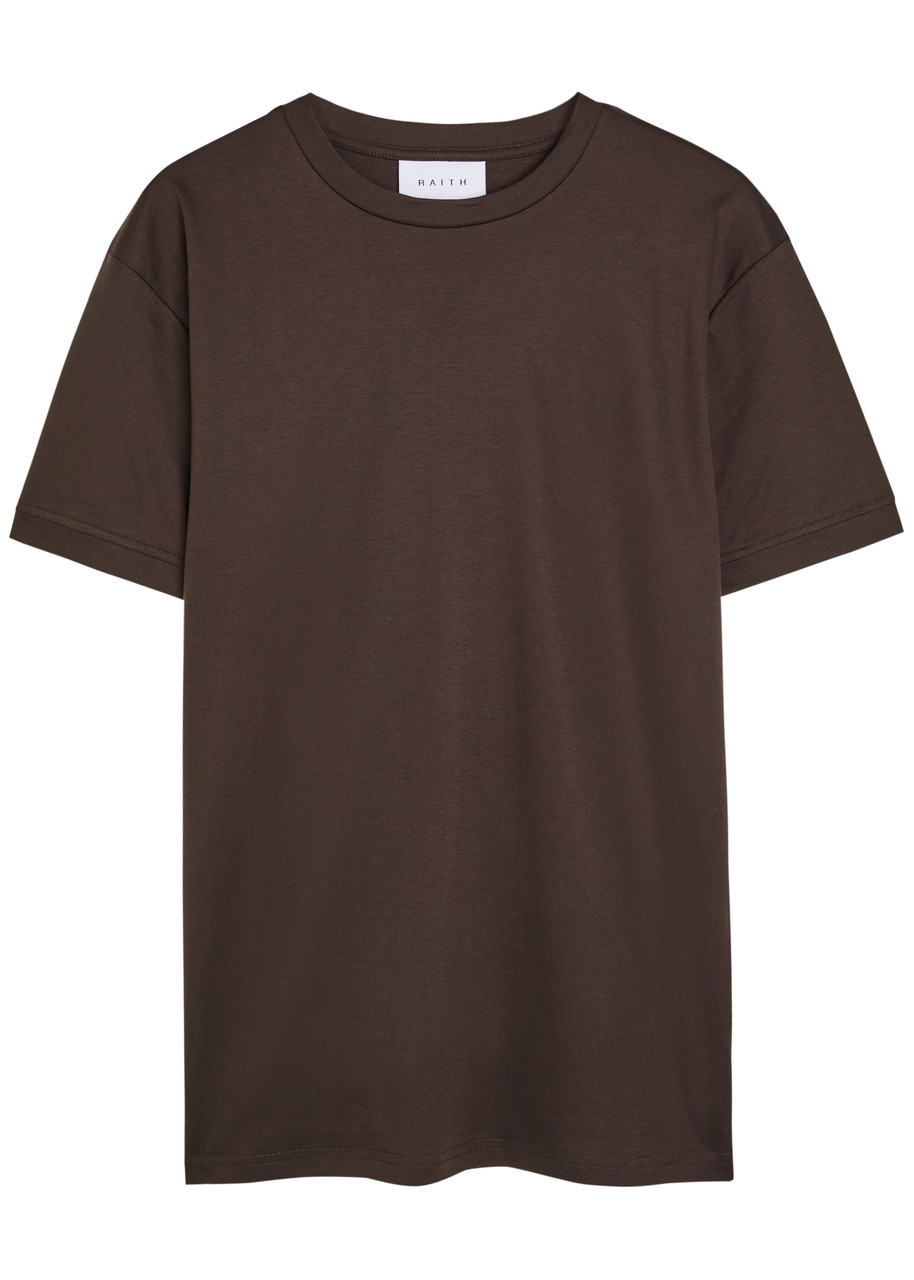 Raith Luxe Mercerised Cotton T-shirt In Animal Print