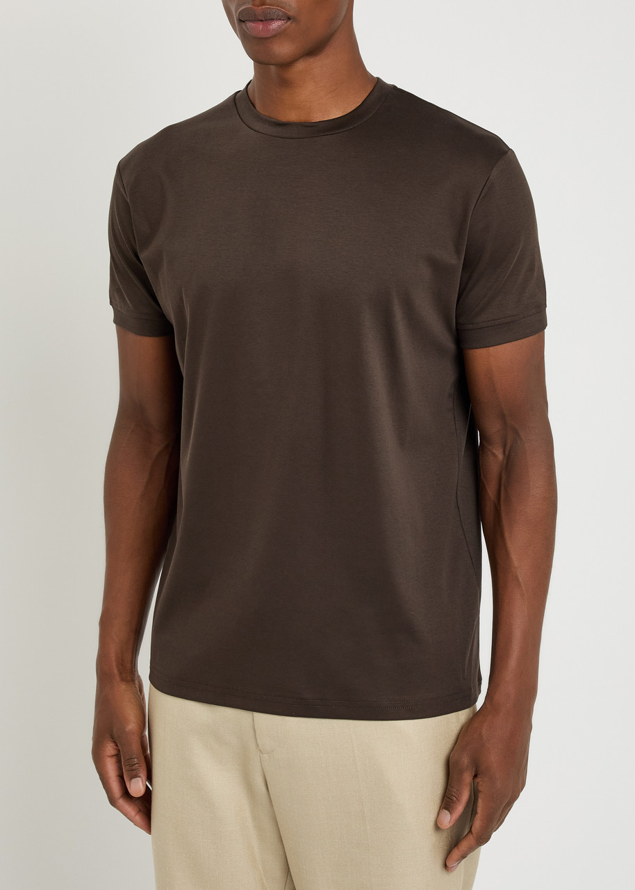 Raith Luxe Mercerised Cotton T-shirt In Animal Print