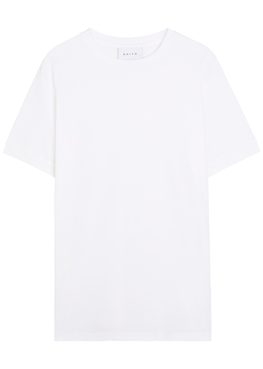 Raith Luxe Mercerised Cotton T-shirt In White