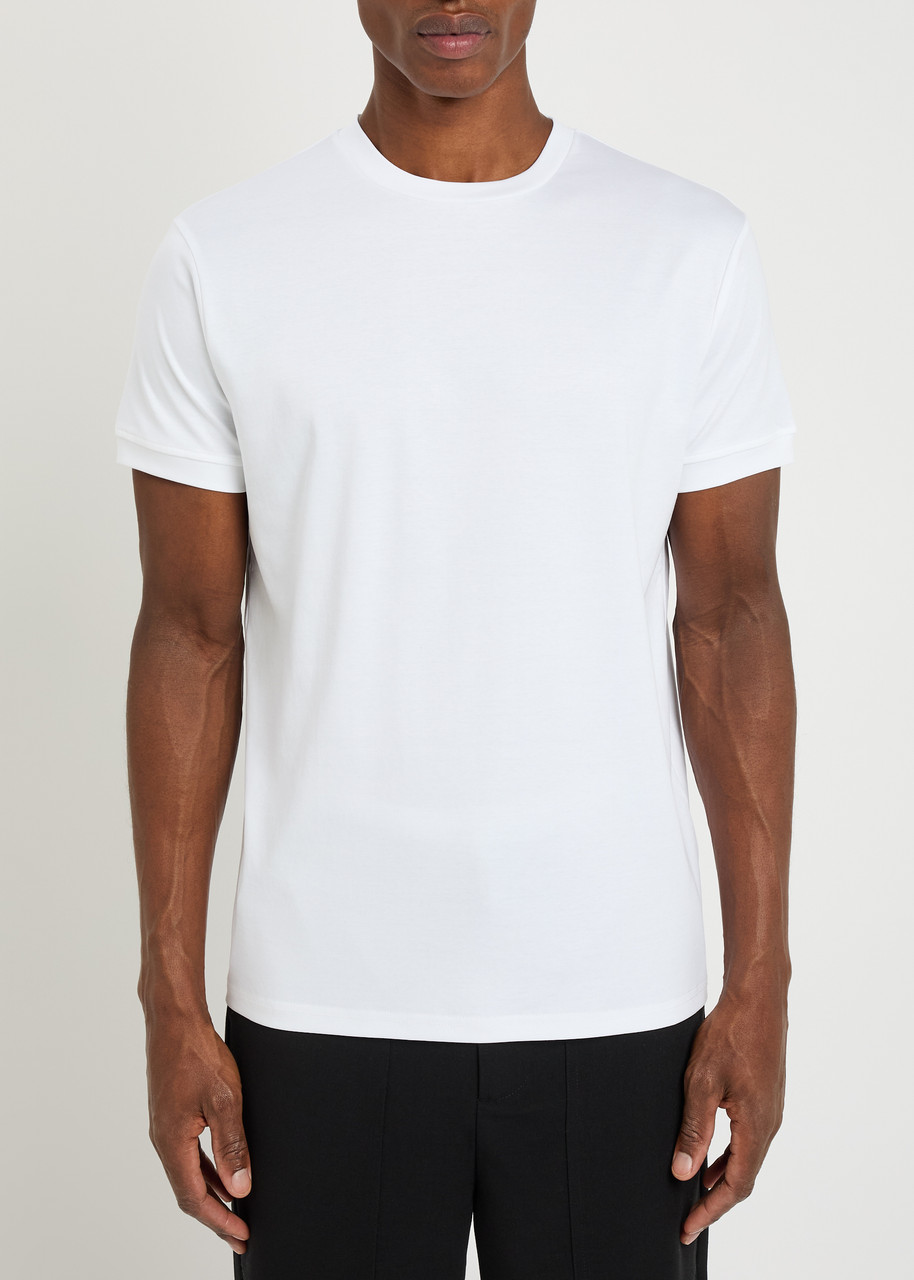 Raith Luxe Mercerised Cotton T-shirt In White
