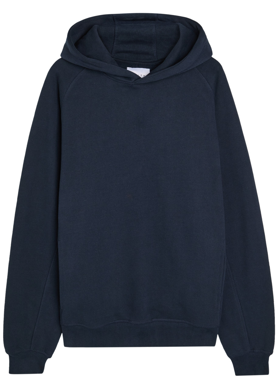 Raith Axel Hooded Cotton-blend Sweatshirt In Blue