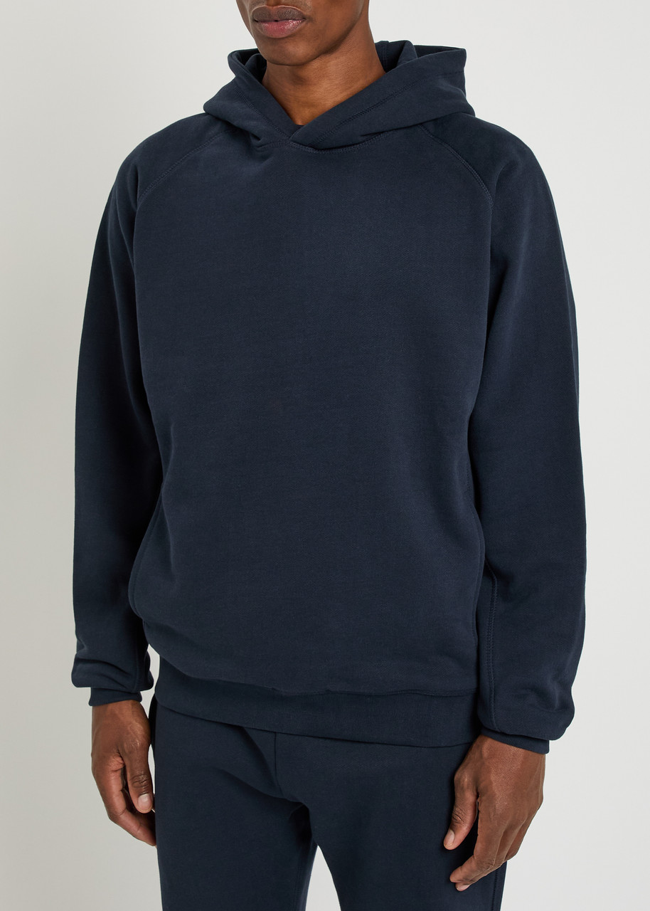 Raith Axel Hooded Cotton-blend Sweatshirt In Blue