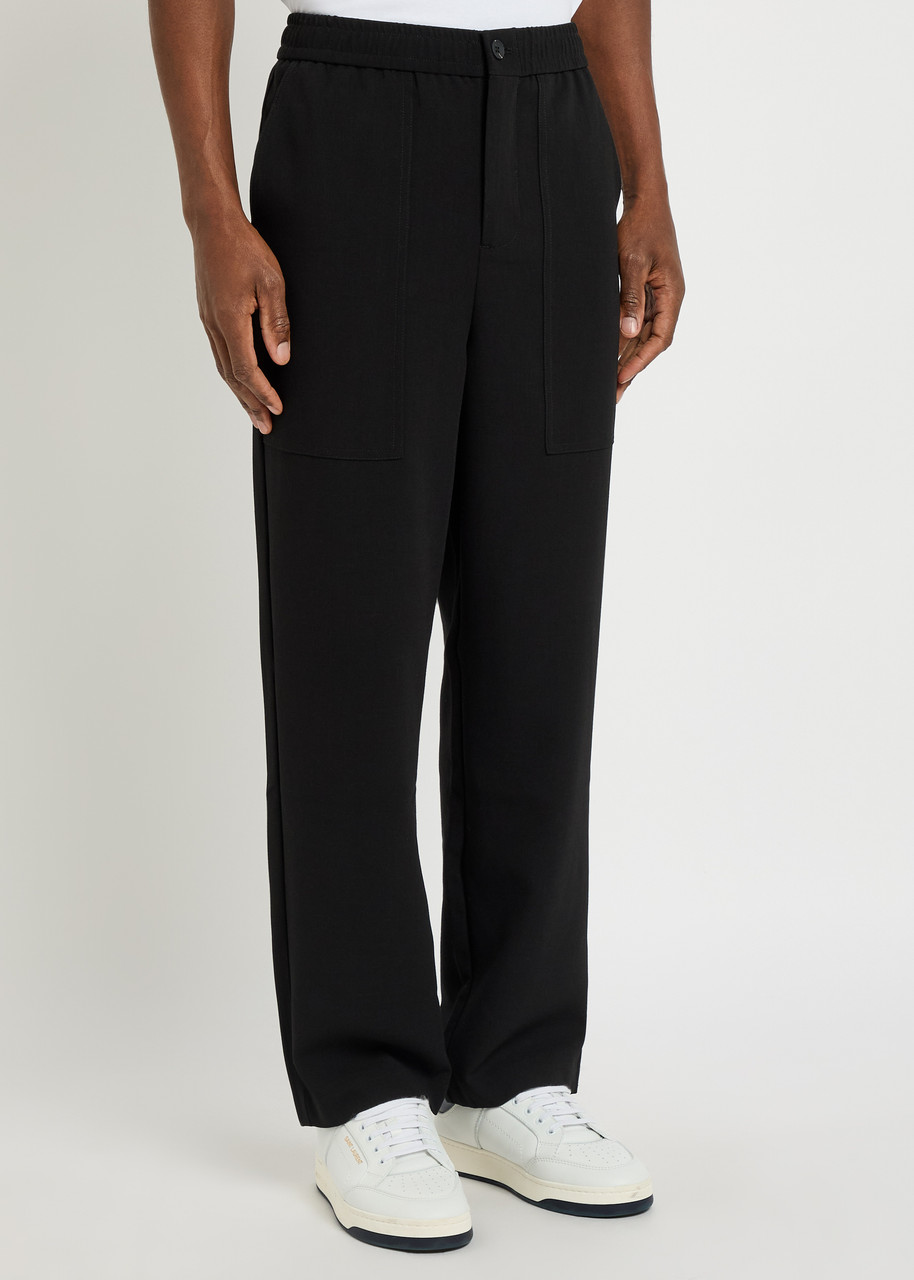 Raith Julian Woven Straight-leg Trousers In Black
