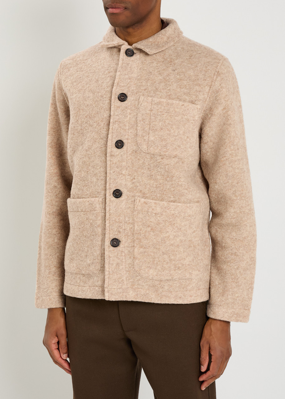  Universal Works Wool-blend Jacket - Beige - Xxl 