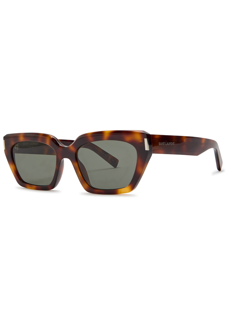 Saint Laurent Cat-eye Sunglasses - Brown Havana - One Size