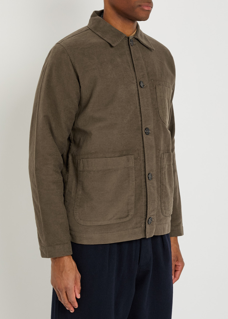  Universal Works Brushed Cotton Overshirt - Brown - Xxl 