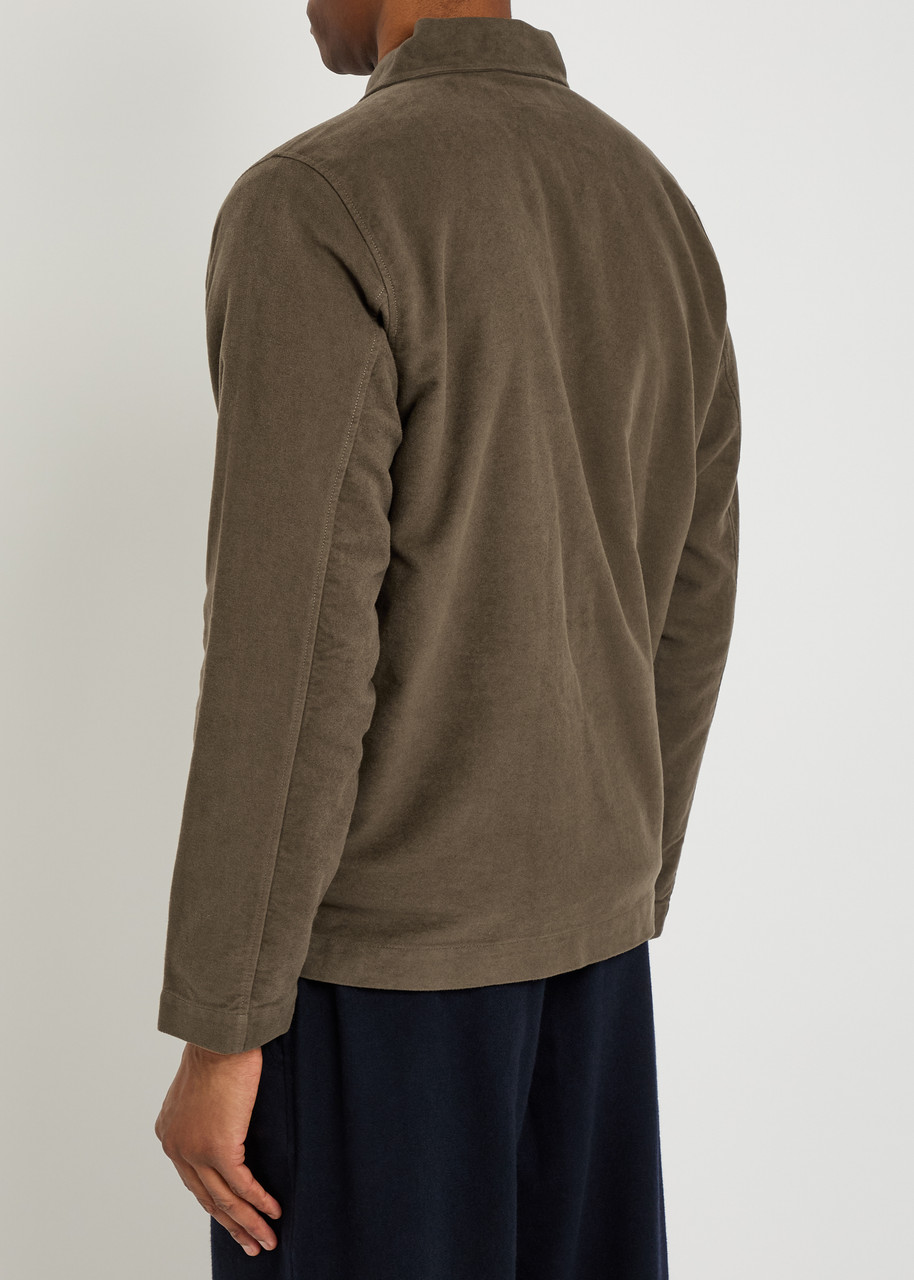  Universal Works Brushed Cotton Overshirt - Brown - Xxl 