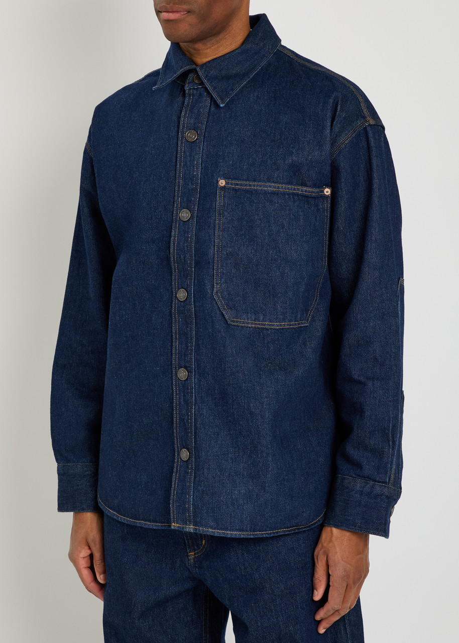  Agolde Denim Overshirt - Dark Blue - Xl 