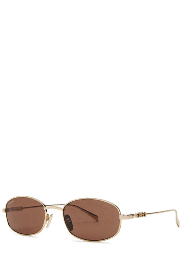GUCCI Oval-frame sunglasses | Harvey Nichols