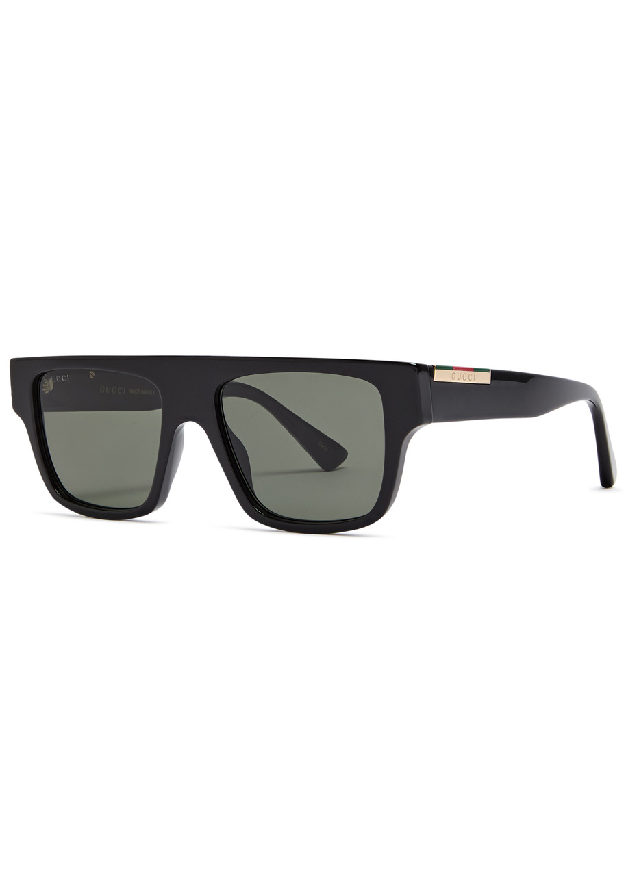 Gucci Flattop Square-frame Sunglasses - Black - One Size
