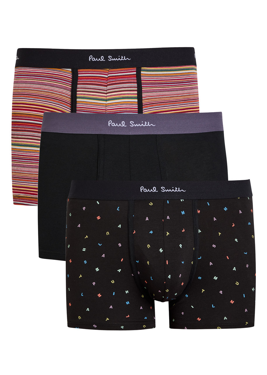 Paul Smith Stretch-cotton Trunks - set of Three - Multicoloured - M