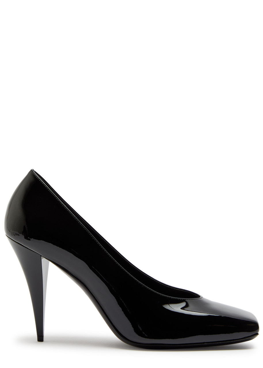 Givenchy Square-toe Patent Leather Pumps - Black