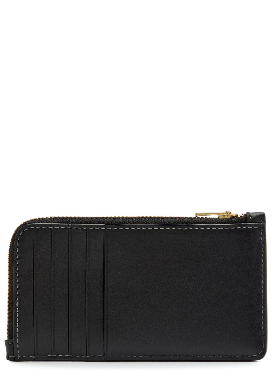  Coach Leather Cardholder - Black - One Size 