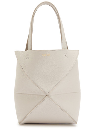 LOEWE Puzzle Fold mini leather tote bag | Harvey Nichols