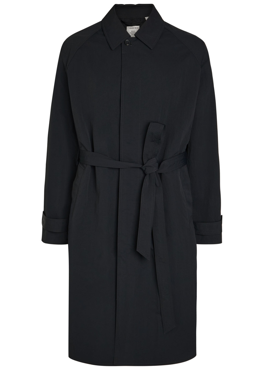 Calvin Klein Belted Nylon Trench Coat - Black - 48 (IT48 / M)