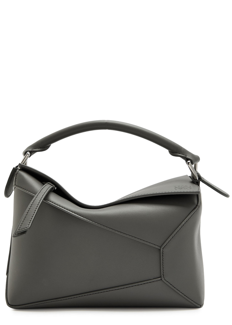 Loewe Puzzle Edge Small Leather top Handle bag - Grey - One Size