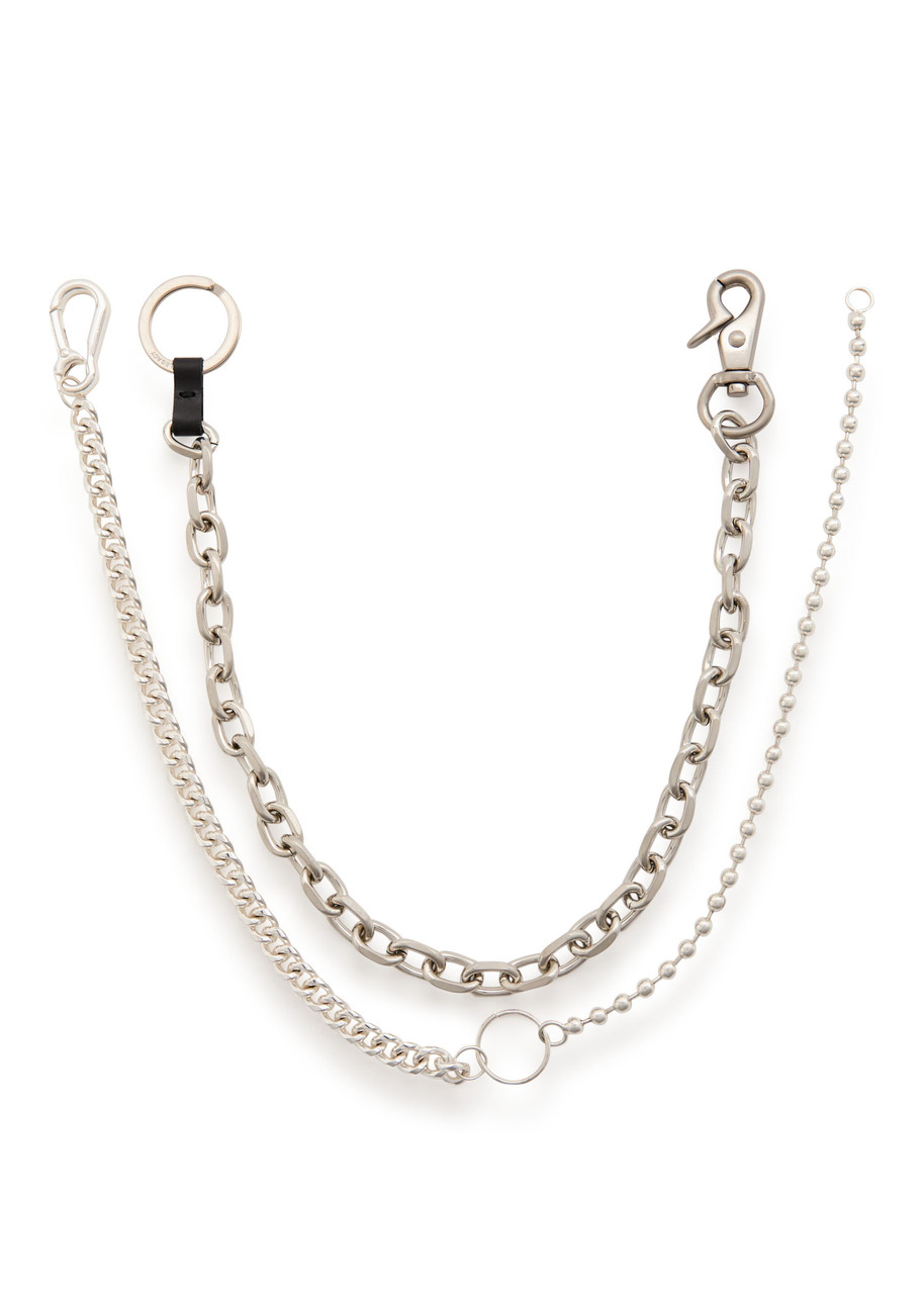 Our Legacy Ladon Nickel-plated Brass Keychain - Grey - One Size