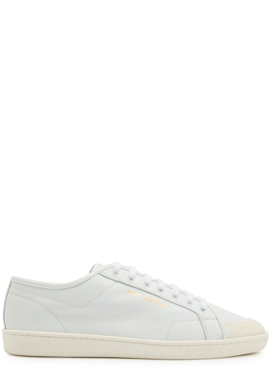 Saint Laurent Gym Leather Sneakers - White - 45 (IT45 / UK11)