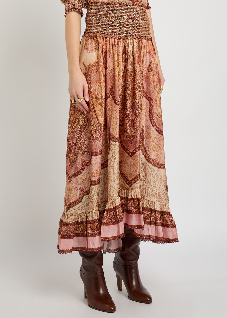  Zimmermann Wanderlust Patterned Silk Maxi Skirt - Multicoloured 1 - 0 (uk 8 / S) 