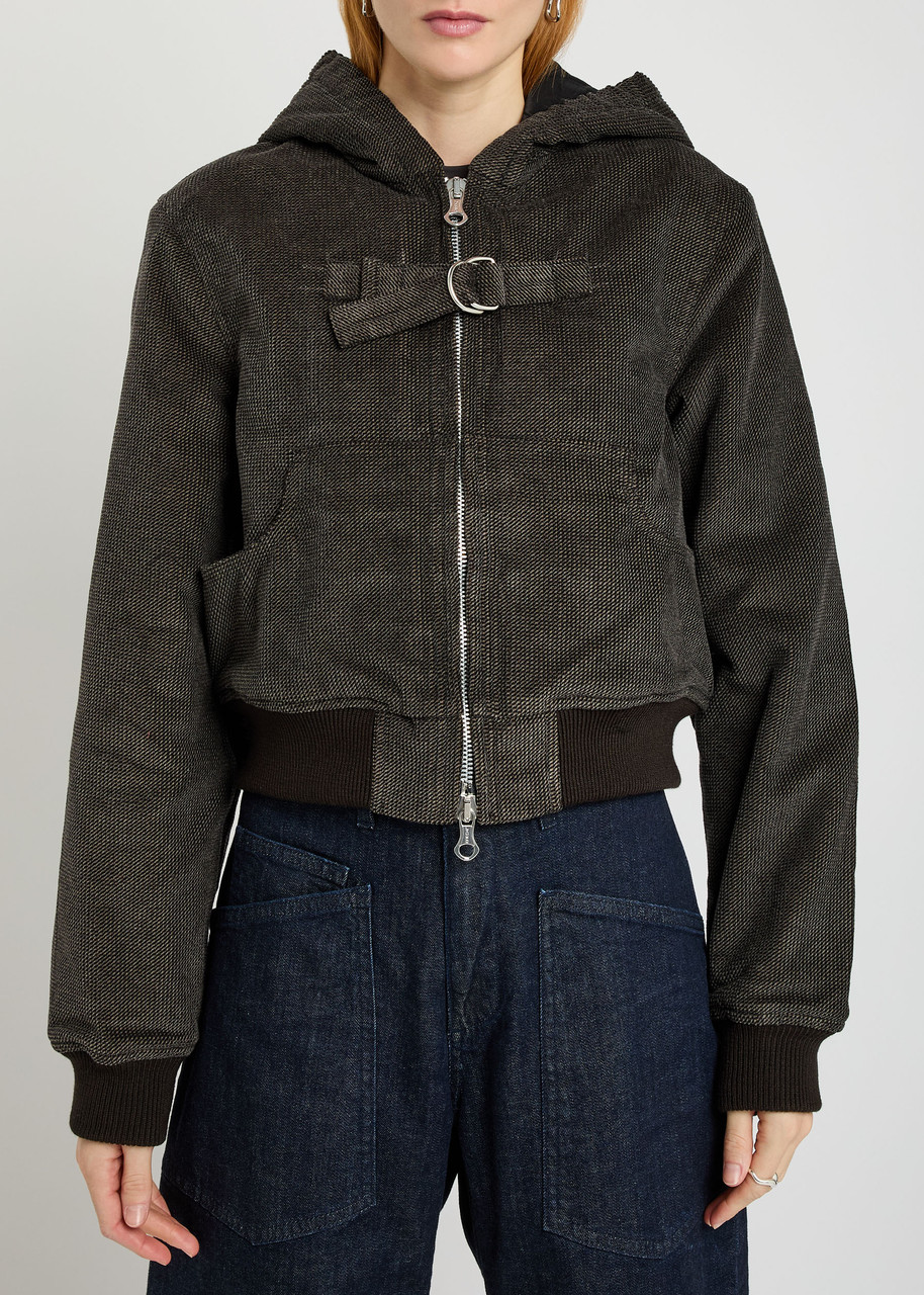 Our Legacy Coast Quilted Corduroy Jacket In Brown