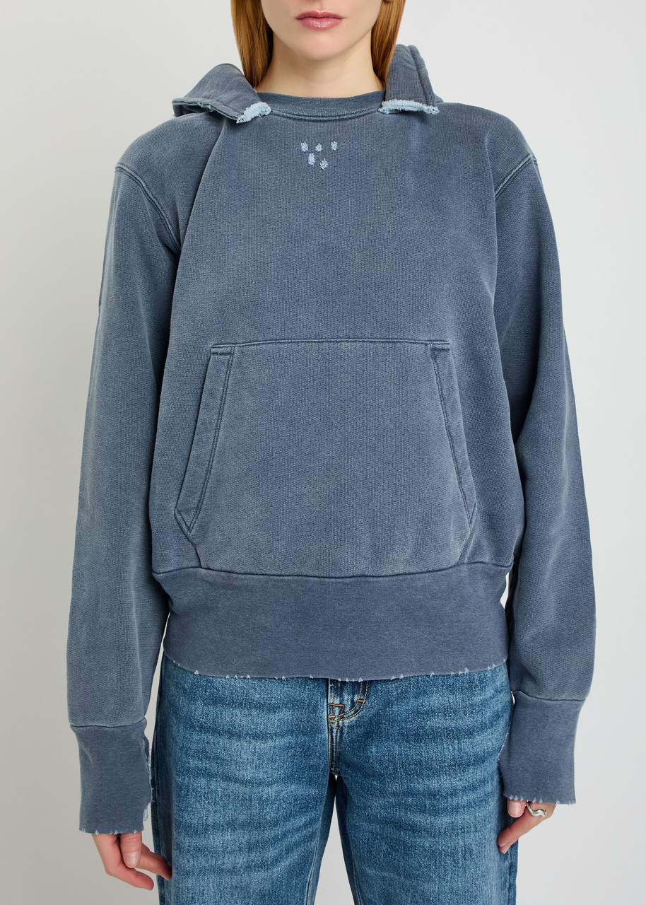 Our Legacy Relic Hooded Cotton Sweatshirt In Blue
