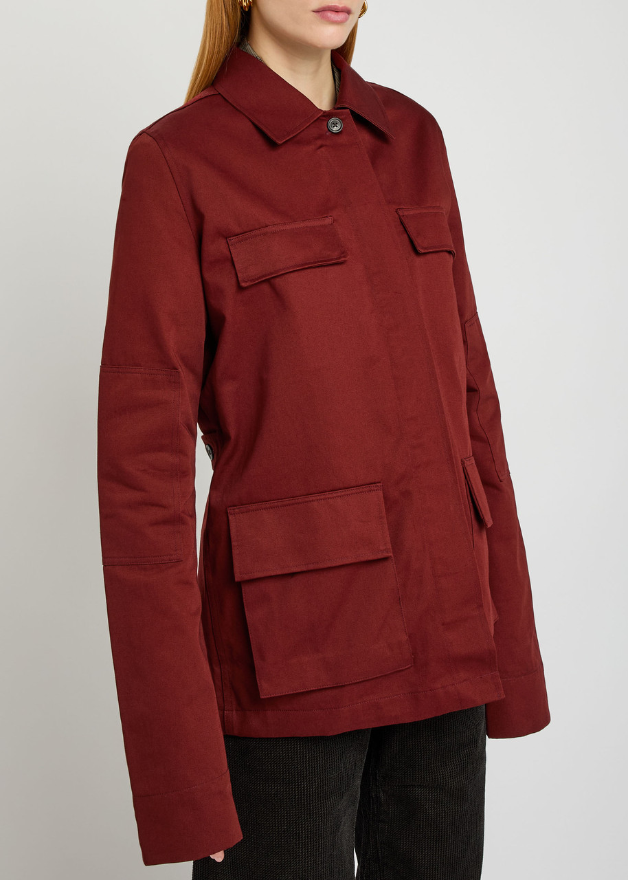 Our Legacy Split Twill Jacket In Red
