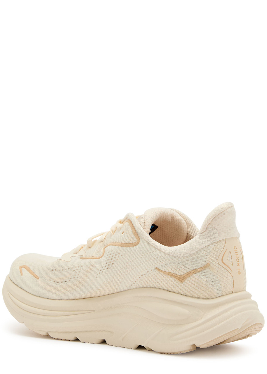 Hoka Clifton 10 Mesh-knit Sneakers In Neutral